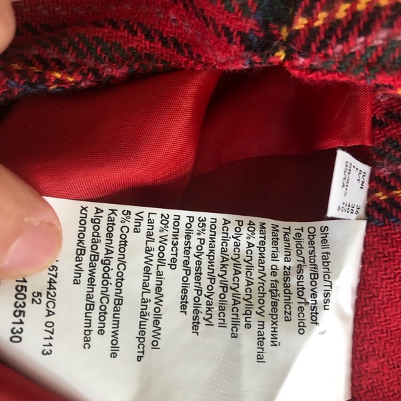 Plaid wool pencil skirt - Size 6 - Picture 3 of 3